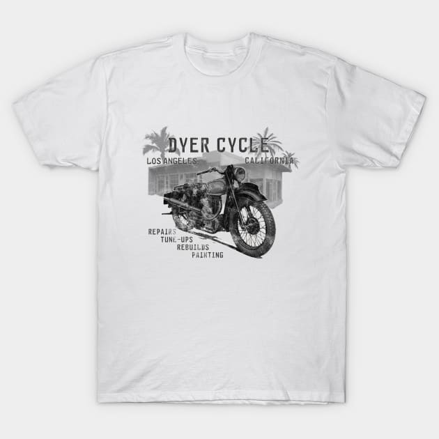 Dyer Cycle Classic Repair T-Shirt by MotoGirl